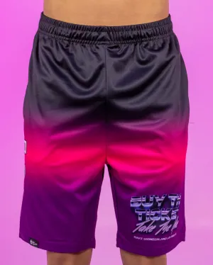 Buy The Ticket Take The Ride LSD Ombre Retro Car Men's Shorts