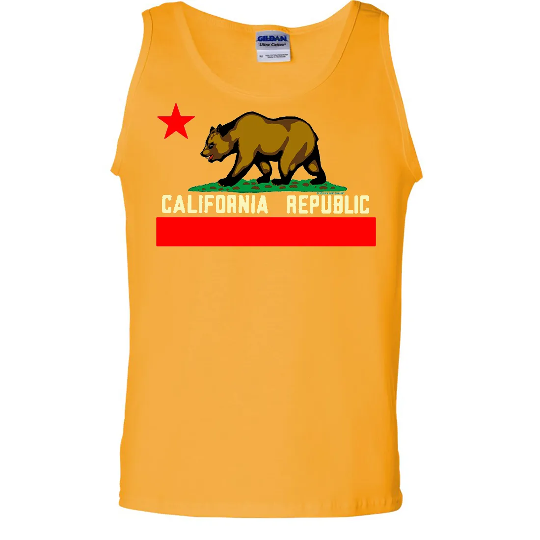 California State Flag Borderless Asst Colors Tank Top