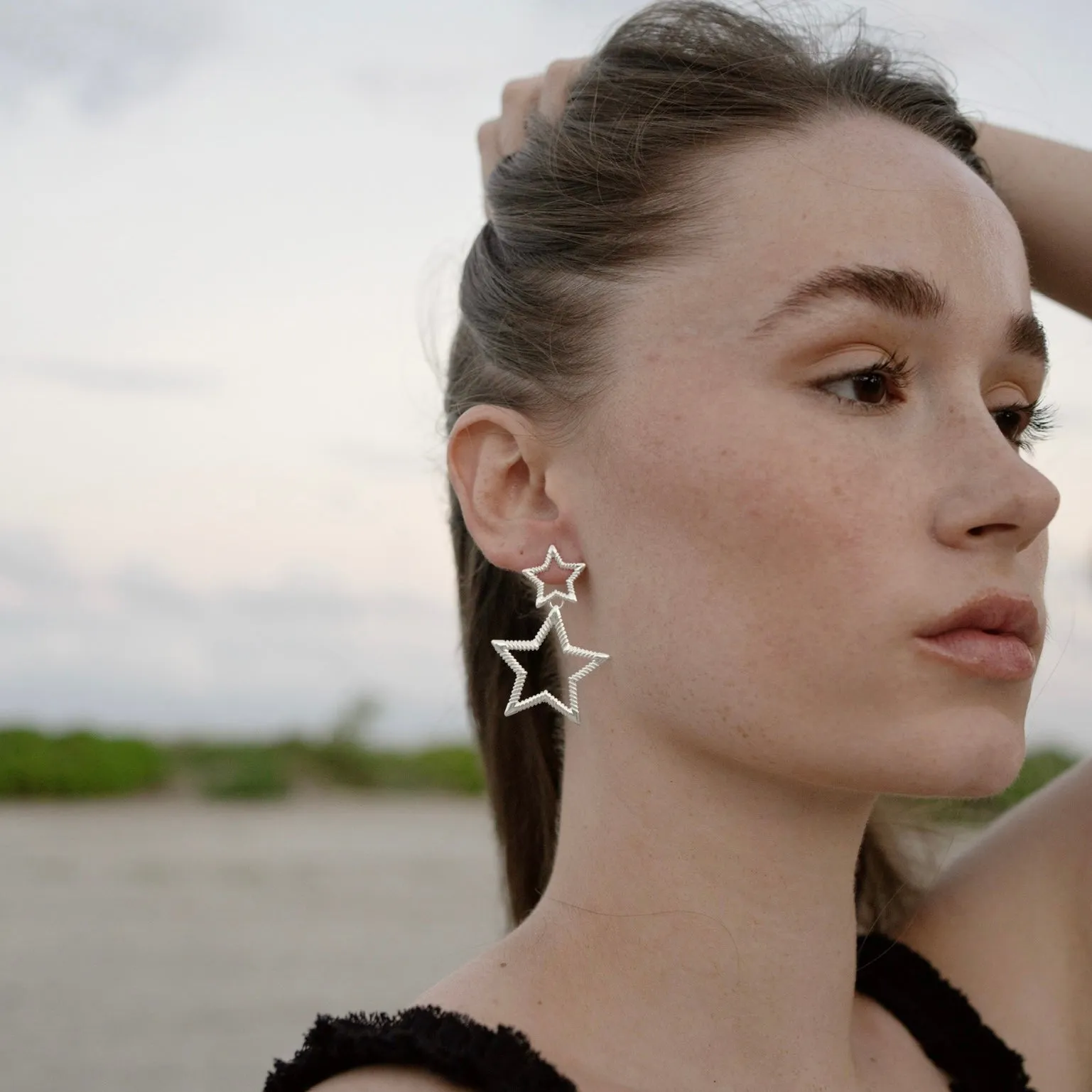 CAPELLA MAXI EARRING / SILVER