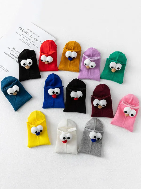 Cartoon big eyes socks