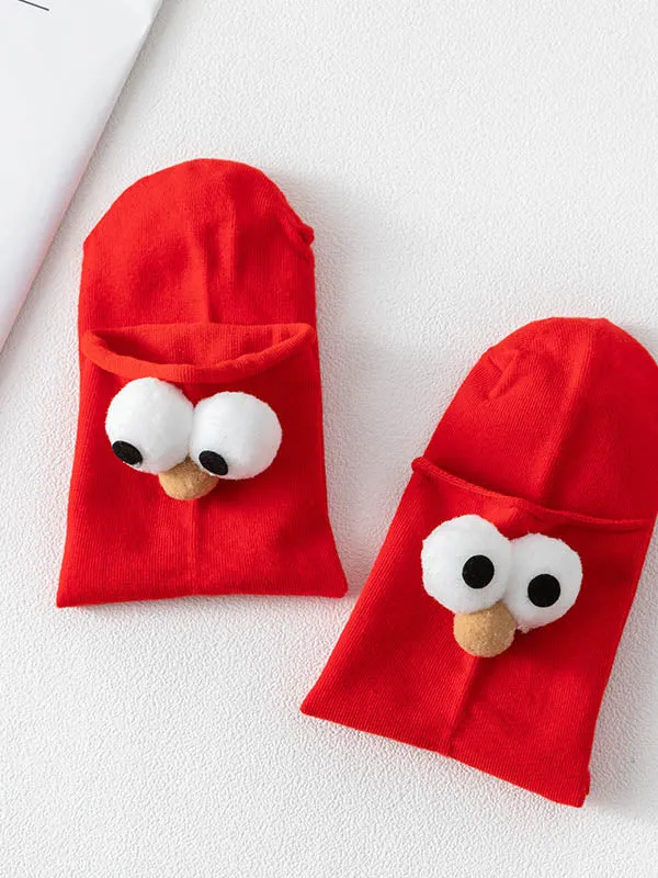 Cartoon big eyes socks