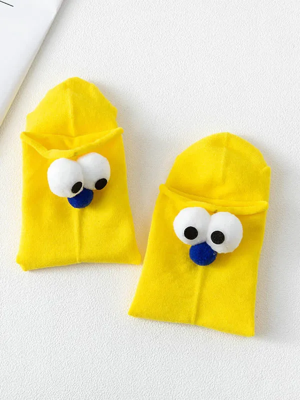 Cartoon big eyes socks