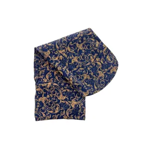 Celeste Stein Anklet Socks - Navy Damask