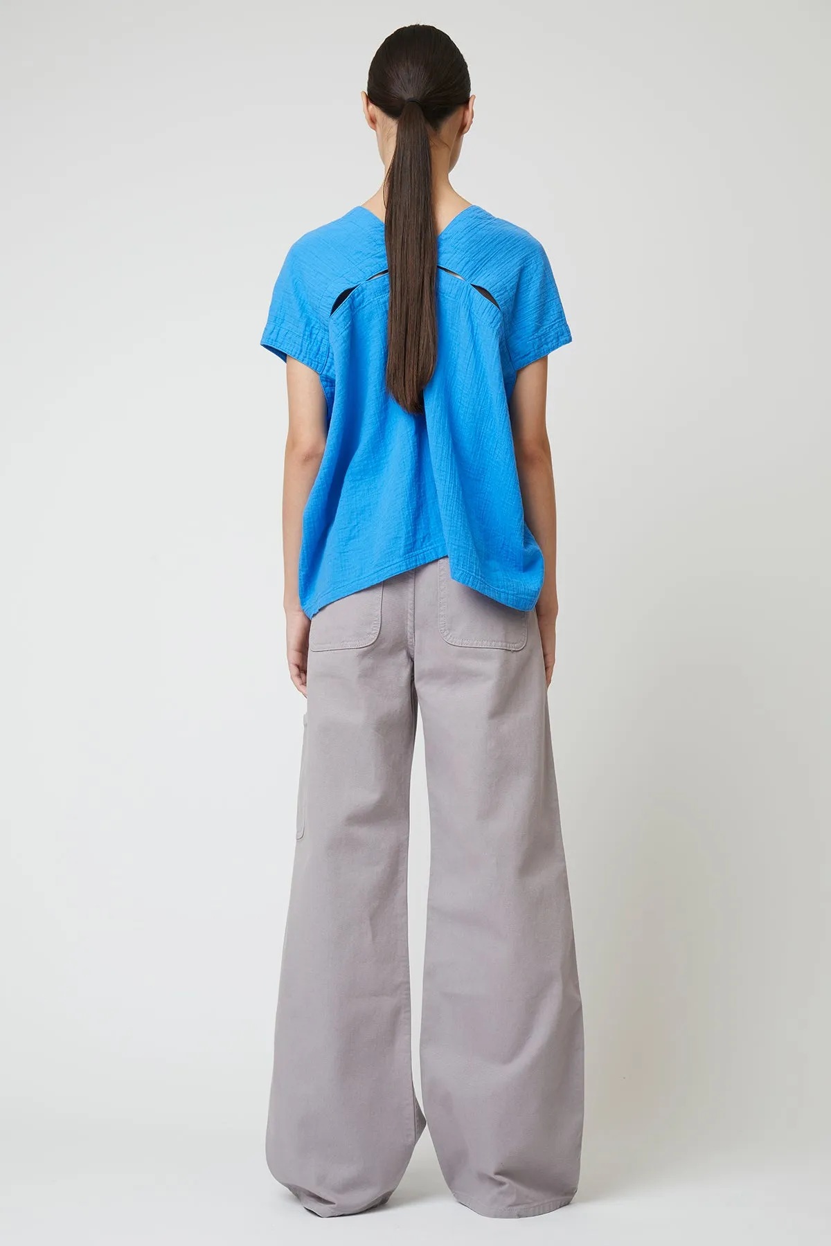 Celeste Top in Crinkled Cotton, Seasonal Colors