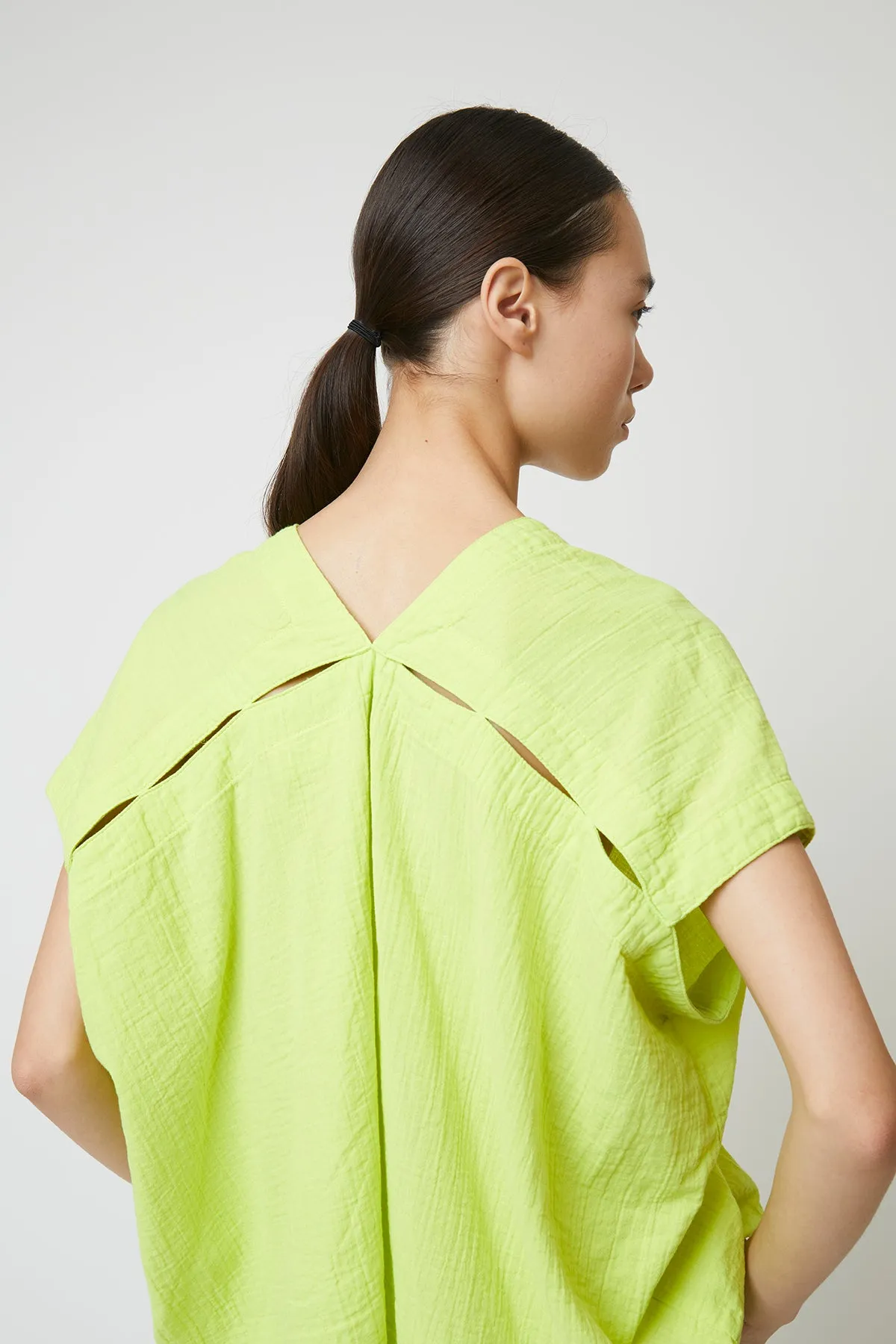 Celeste Top in Crinkled Cotton, Seasonal Colors