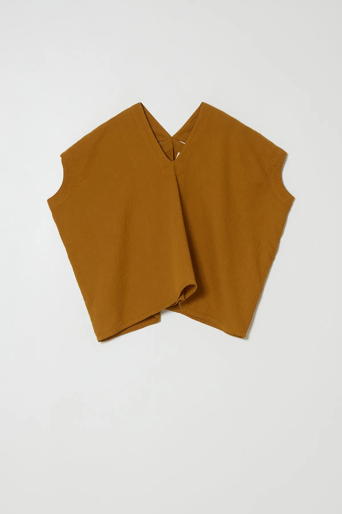 Celeste Top in Crinkled Cotton, Seasonal Colors