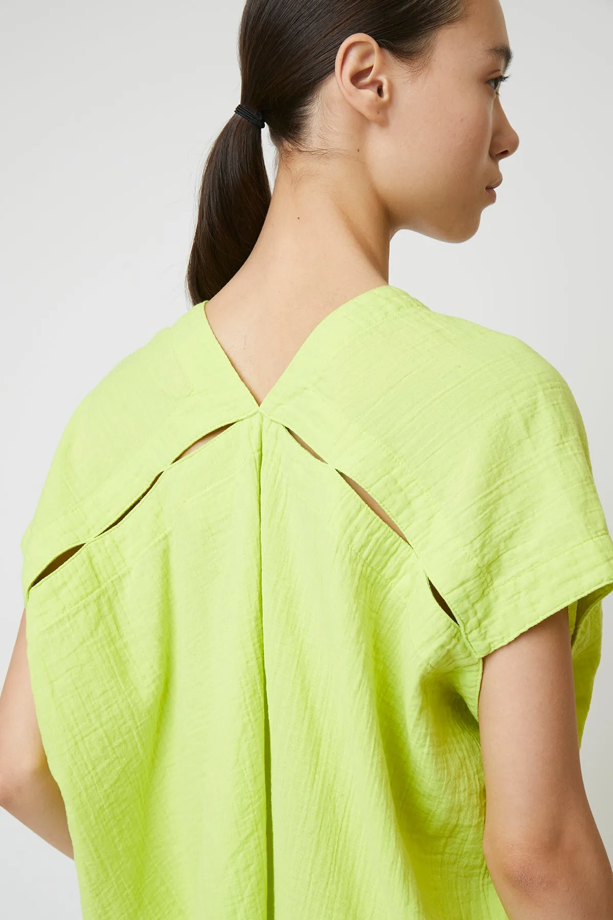 Celeste Top in Crinkled Cotton, Seasonal Colors