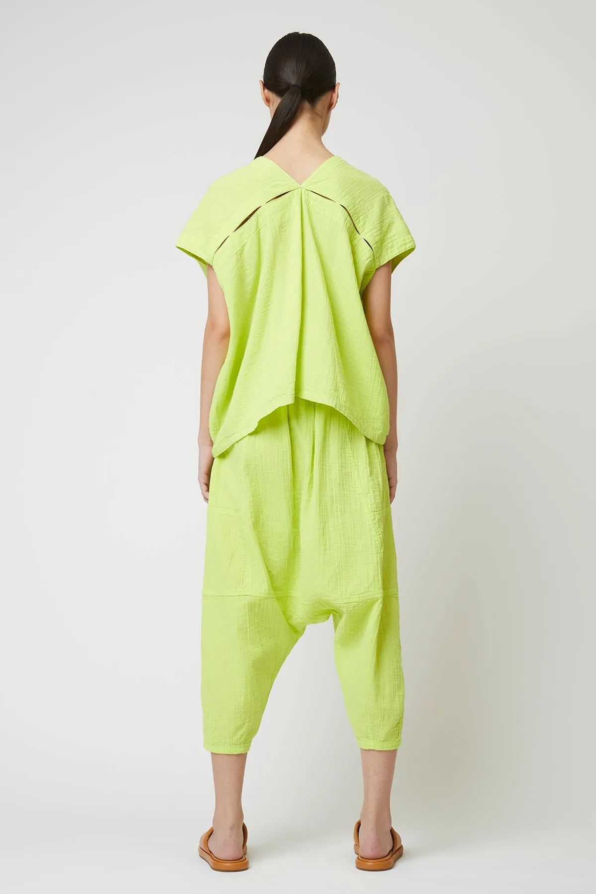 Celeste Top in Crinkled Cotton, Seasonal Colors