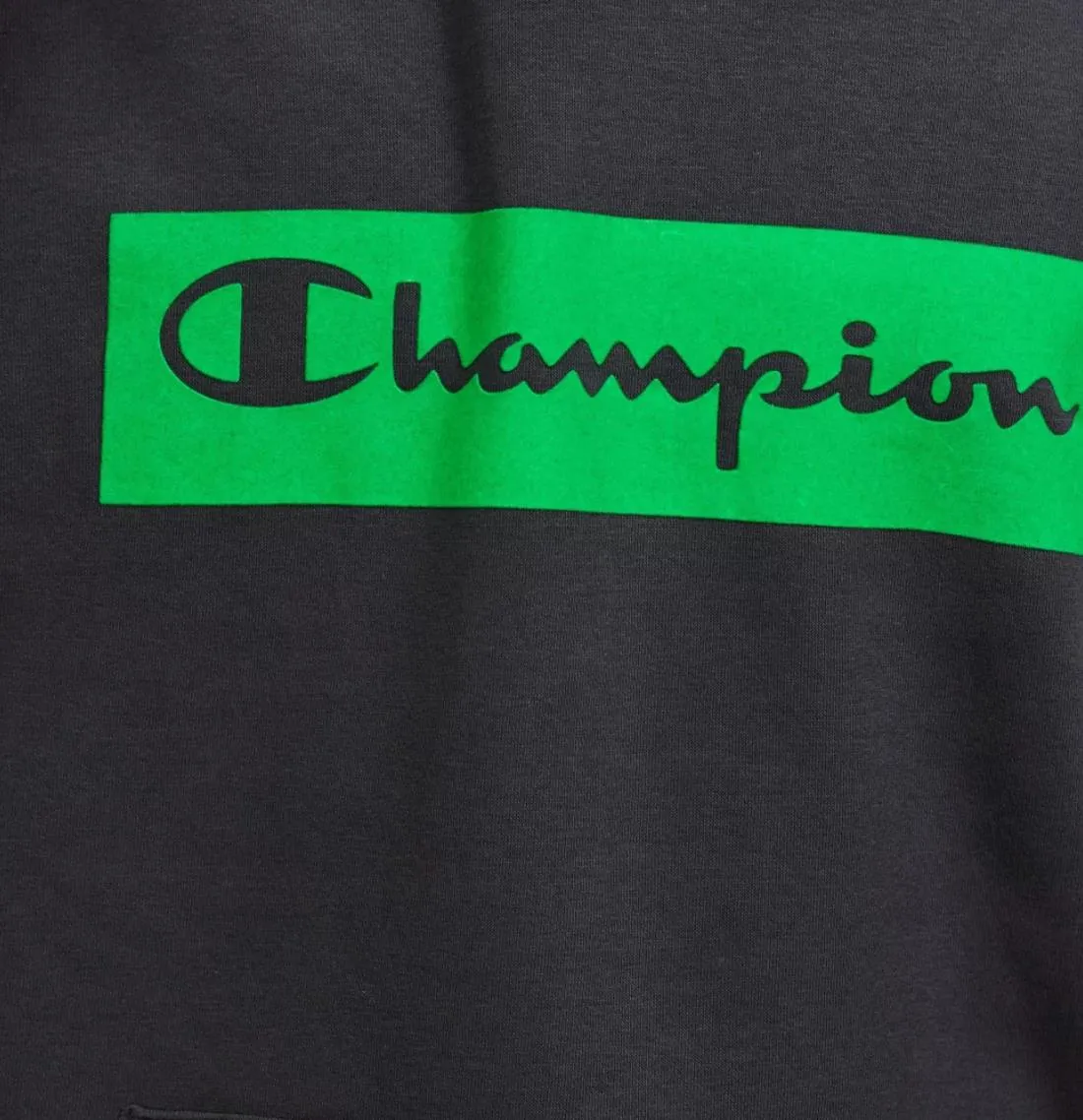 Champion Mens Grey with Green Logo Pullover Hoodie Size Large (New)