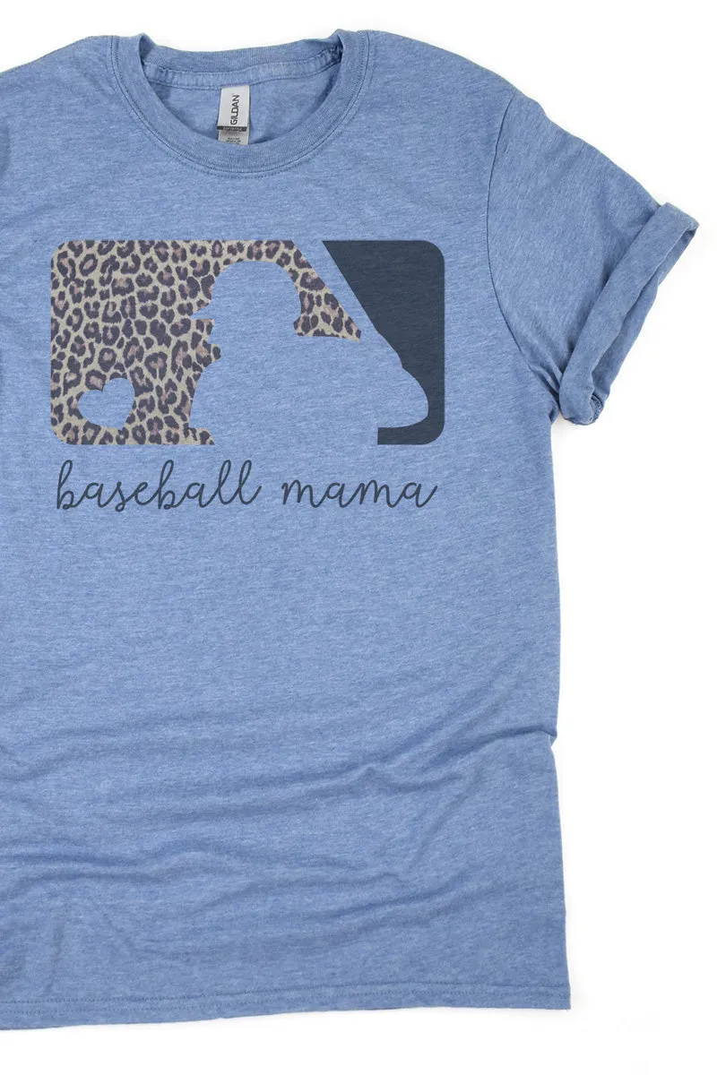 Cheetah Baseball Mama Softstyle Adult T-Shirt