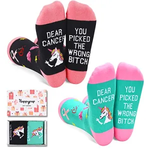 Chemo Gifts, Breast Cancer Awareness Socks, Breast Cancer Gifts, Inspirational Socks, Survivor Socks for Women