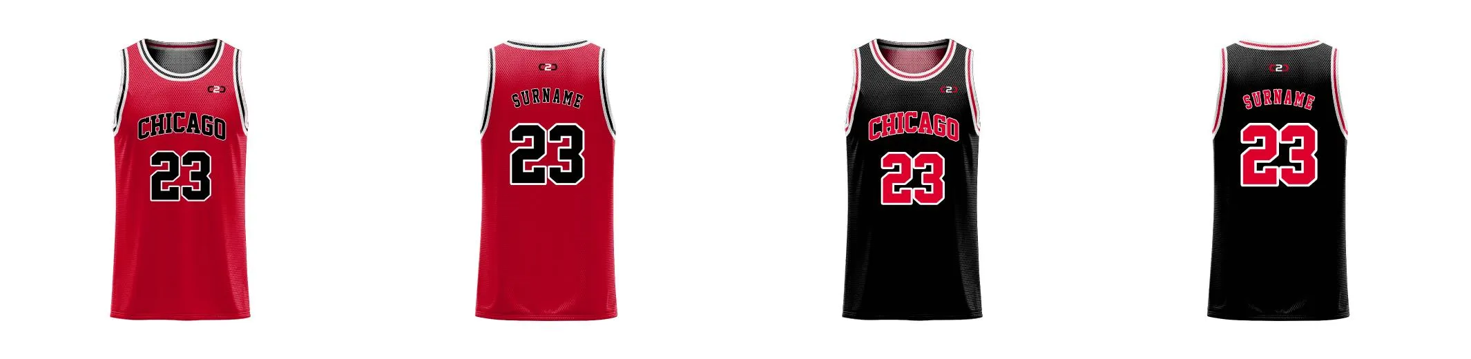 Chicago Inspired Core Reversible Basketball Singlet Design Your Own Custom