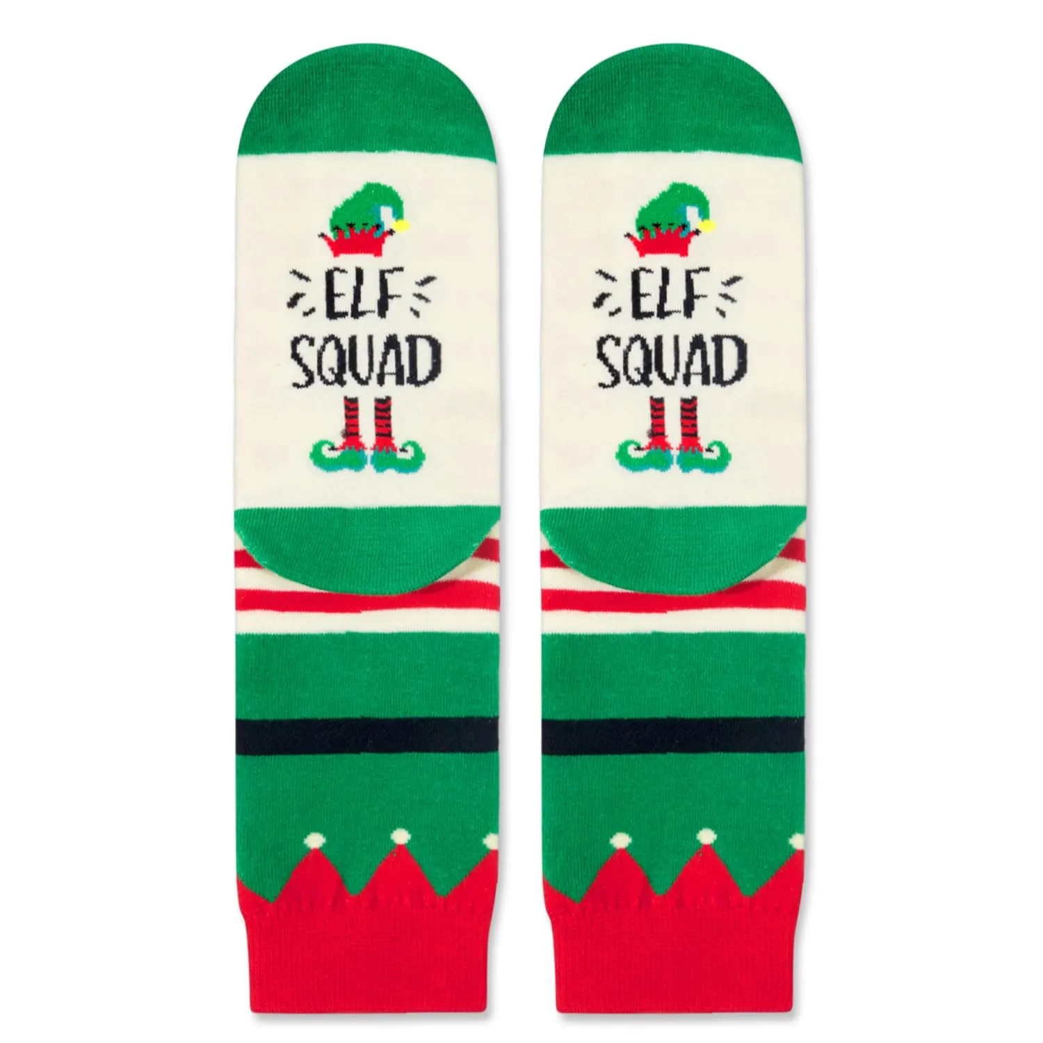 Christmas Gifts Stocking Socks for 10-12 Years Old Kids - Elf Socks Elf Stockings for Boys Girls 2-12 Years