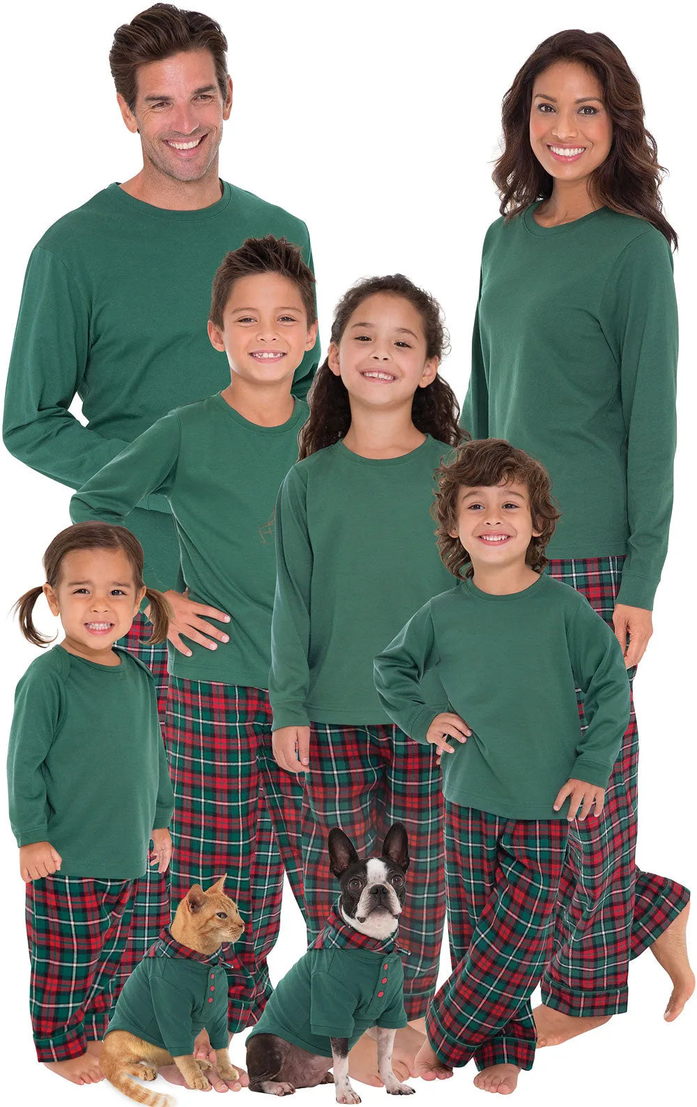 Christmas Plaid Pajamas - Family Set