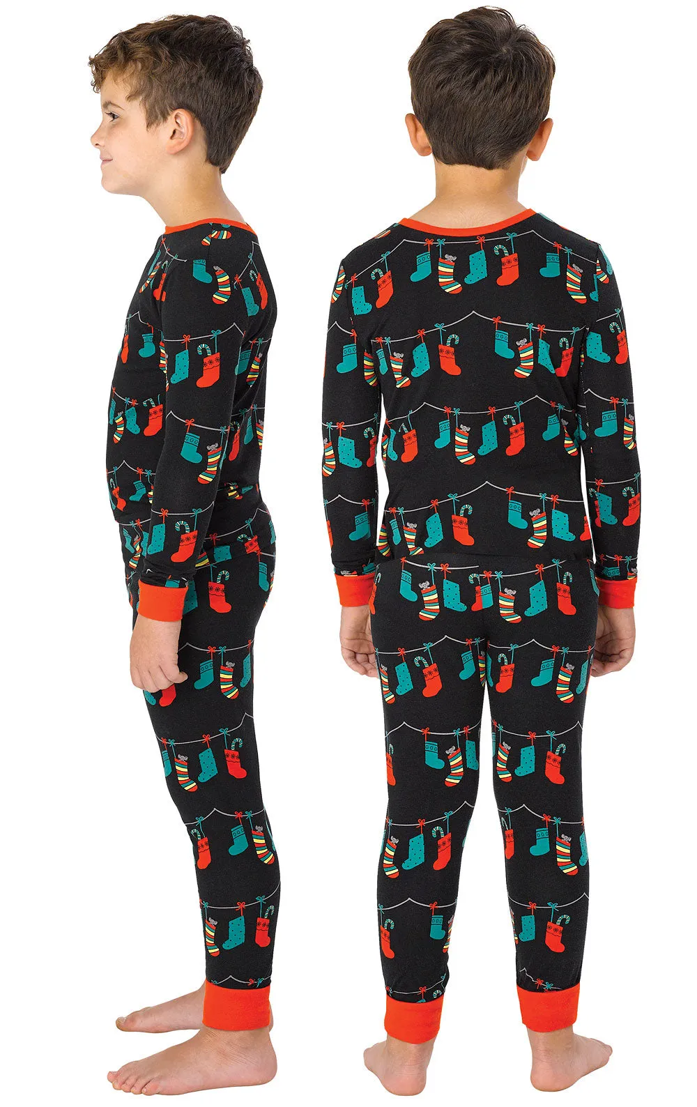 Christmas Stockings Unisex Kids Pajamas