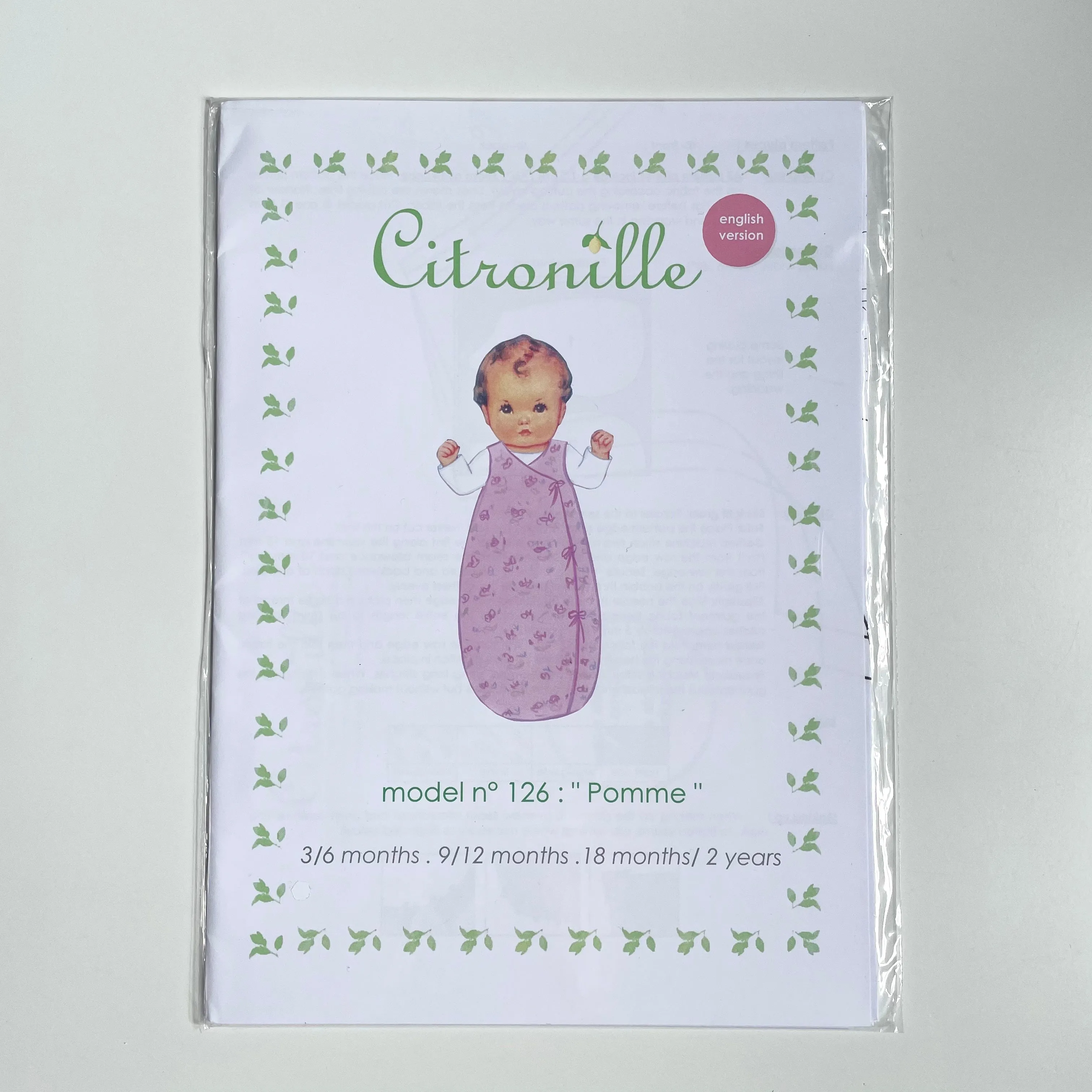Citronille Patterns : Pomme Sleeveless Bunting