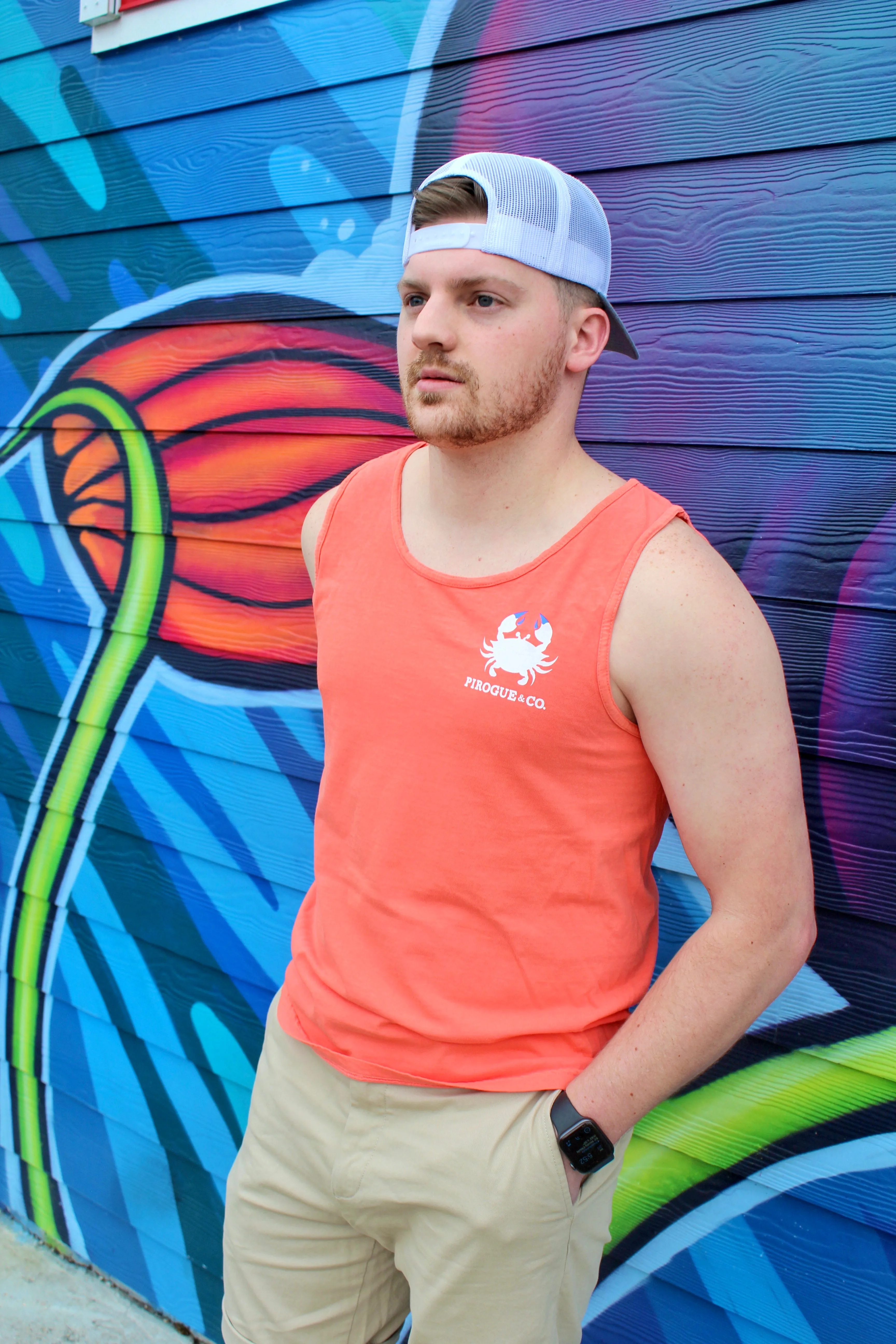 Classic Crab Tank | Azalea Orange