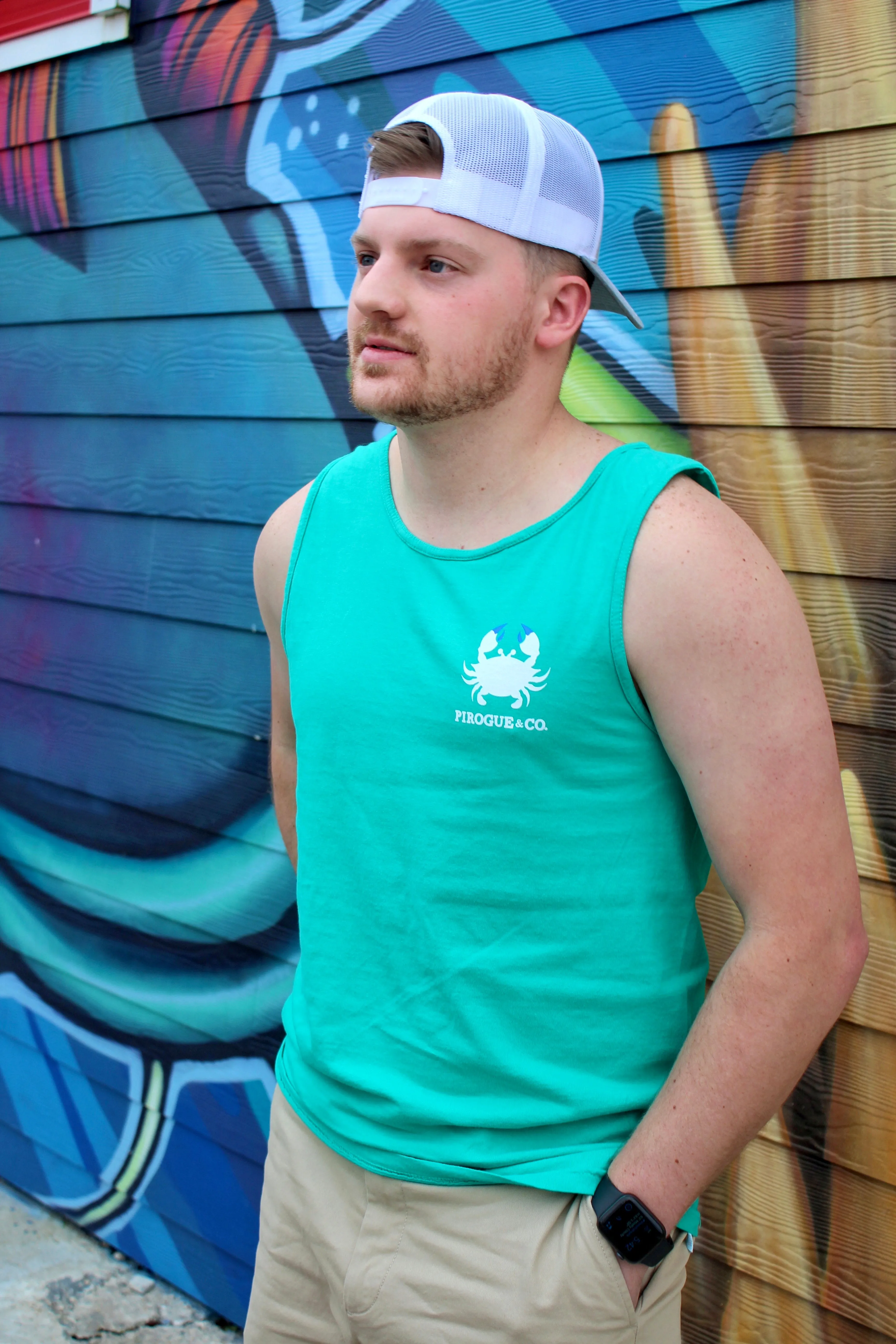Classic Crab Tank | Peacock Green