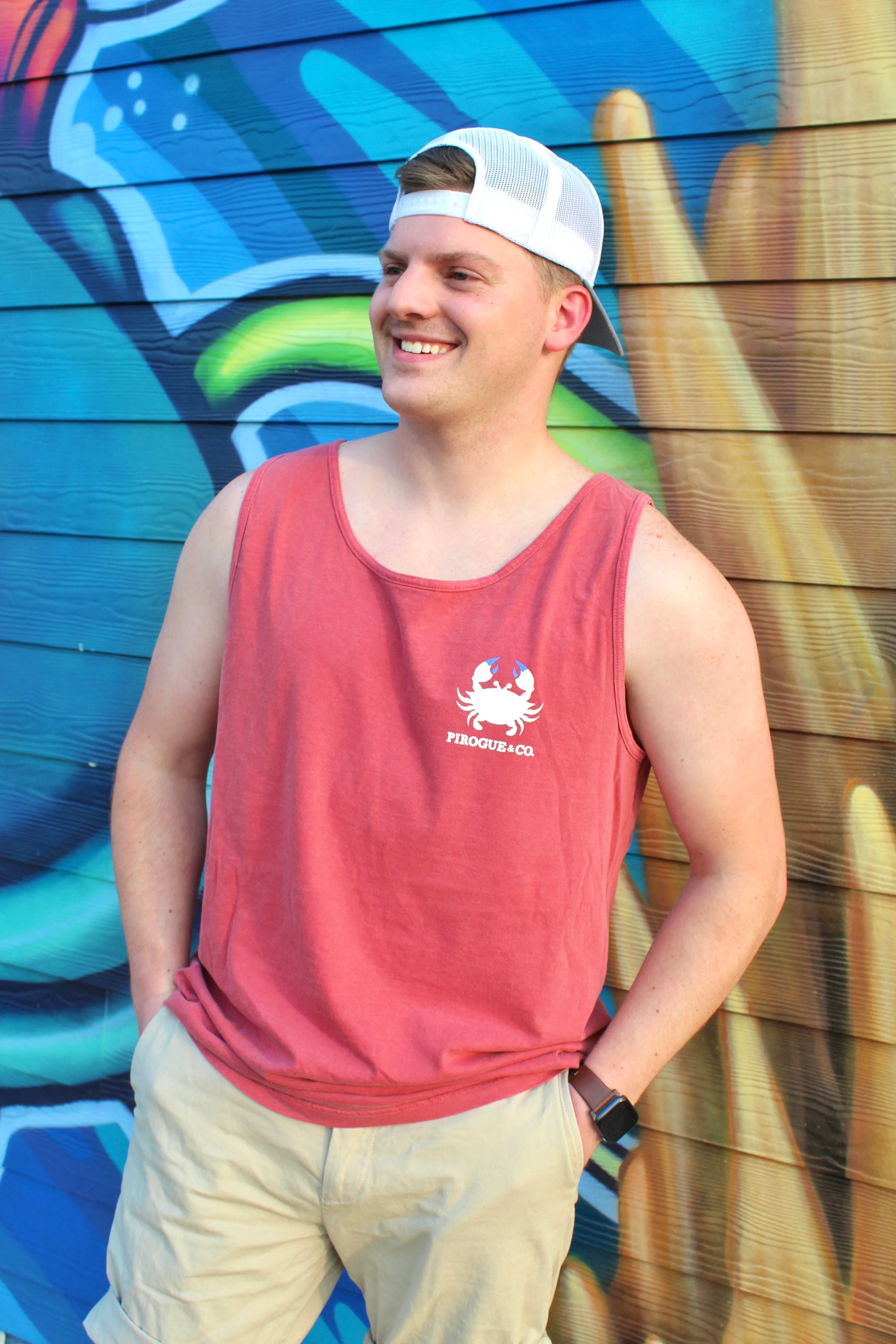 Classic Crab Tank | Ruby Red
