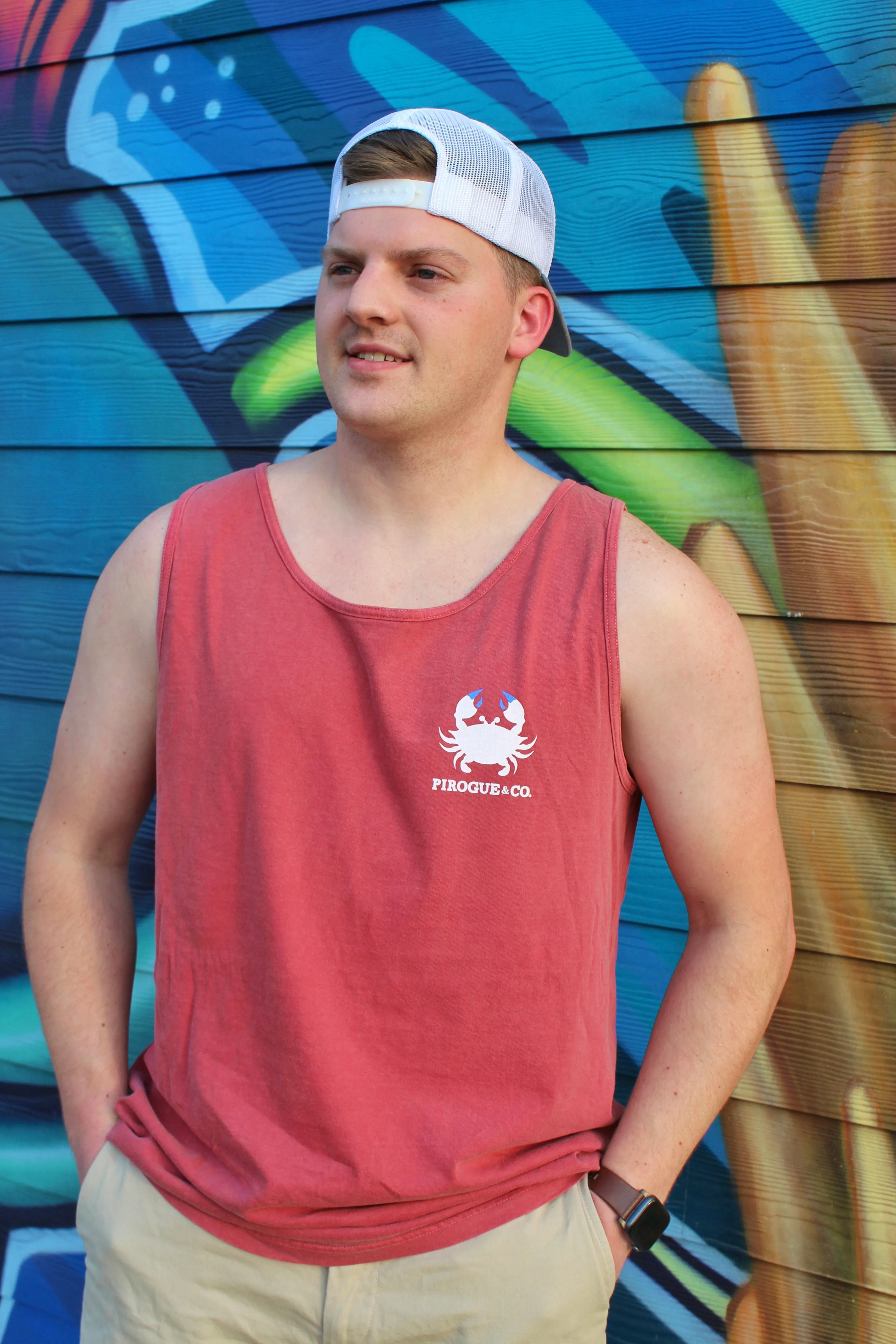 Classic Crab Tank | Ruby Red