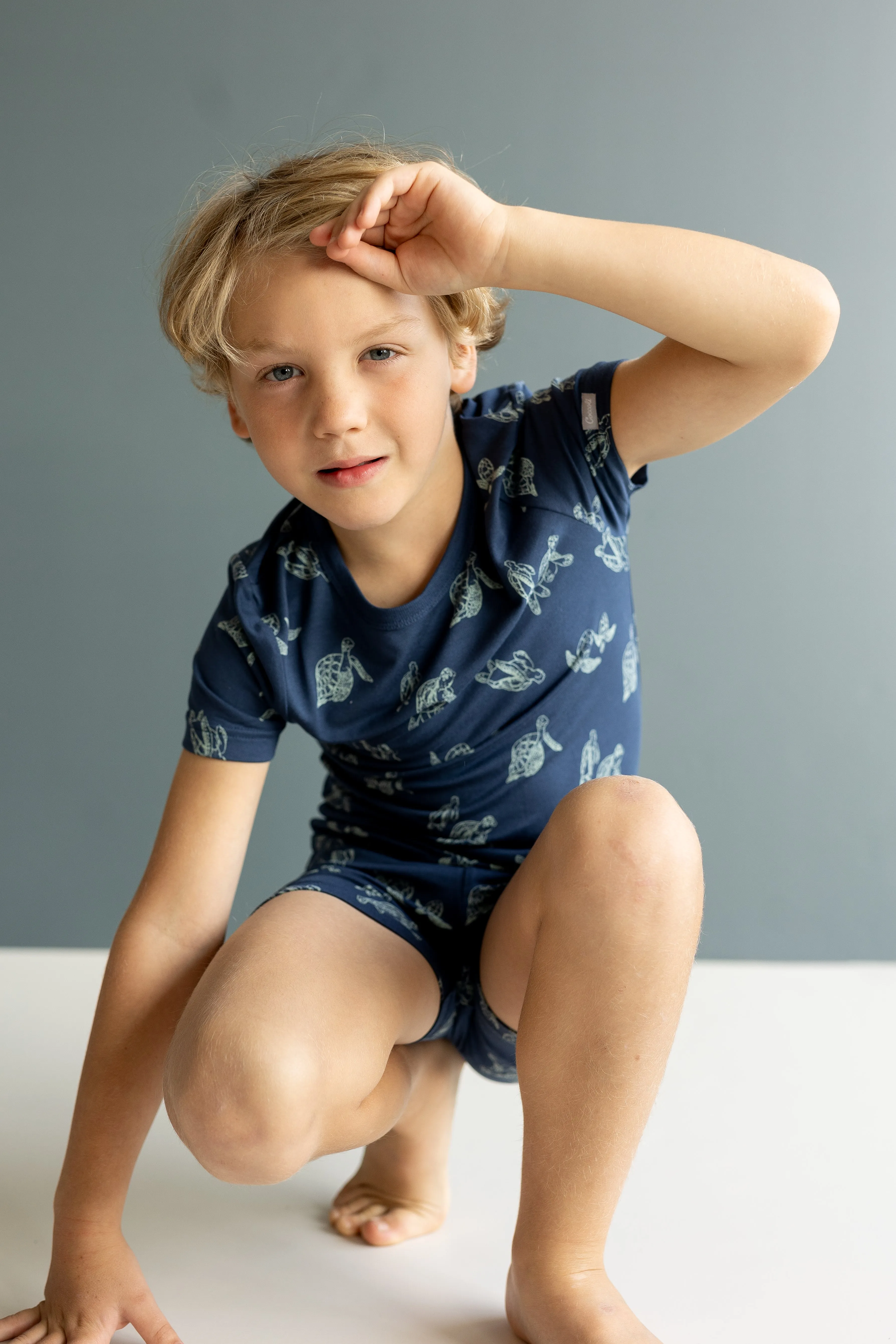 Coccoli Turtles Cotton Modal Summer PJs