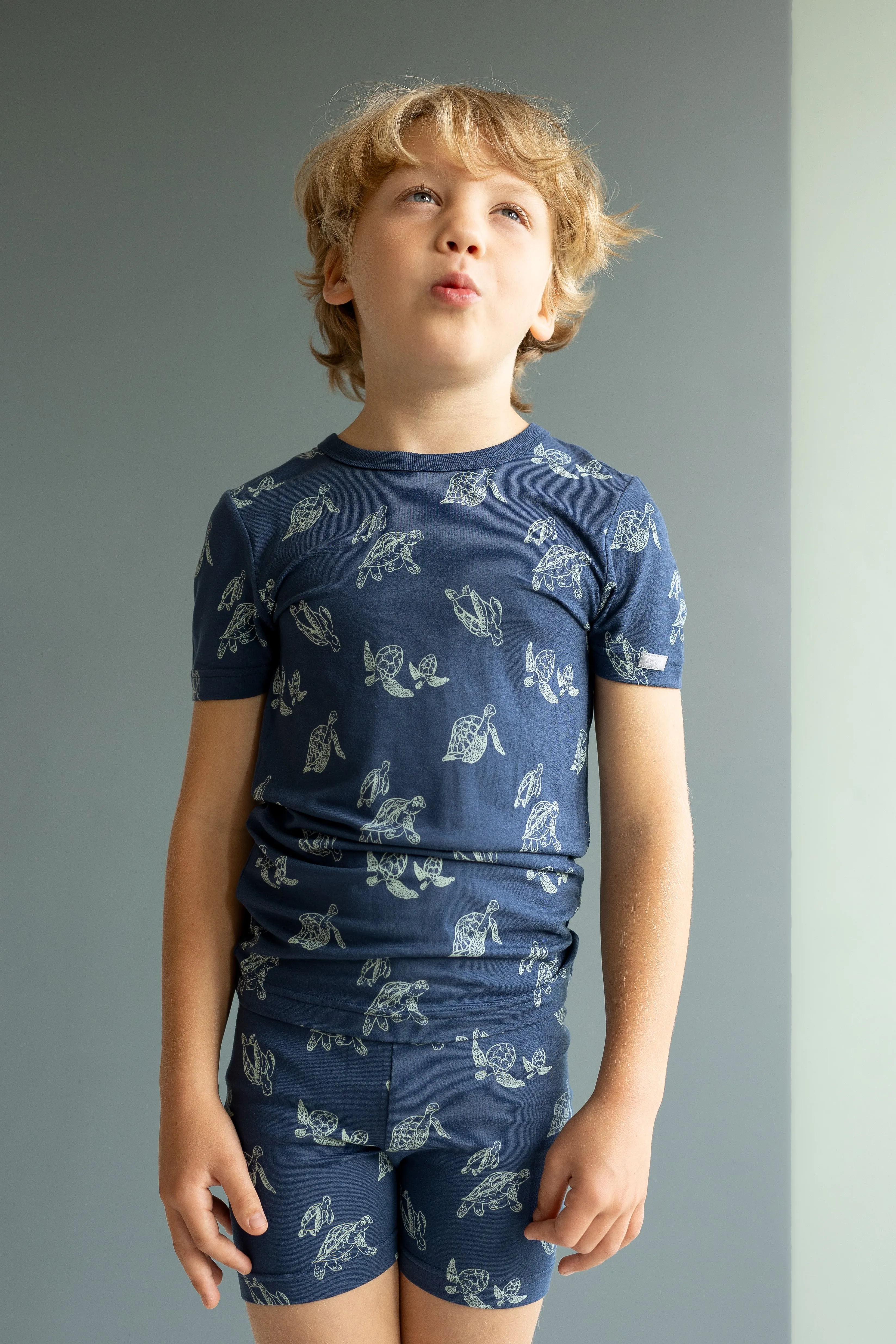 Coccoli Turtles Cotton Modal Summer PJs