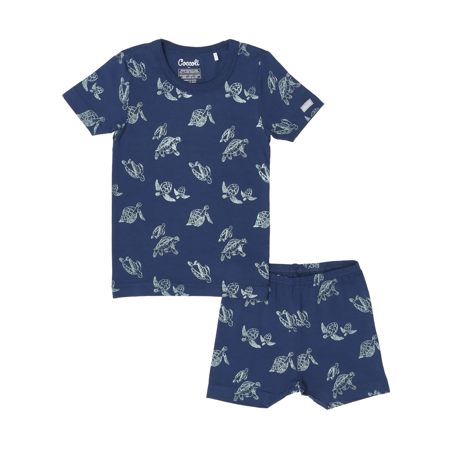 Coccoli Turtles Cotton Modal Summer PJs