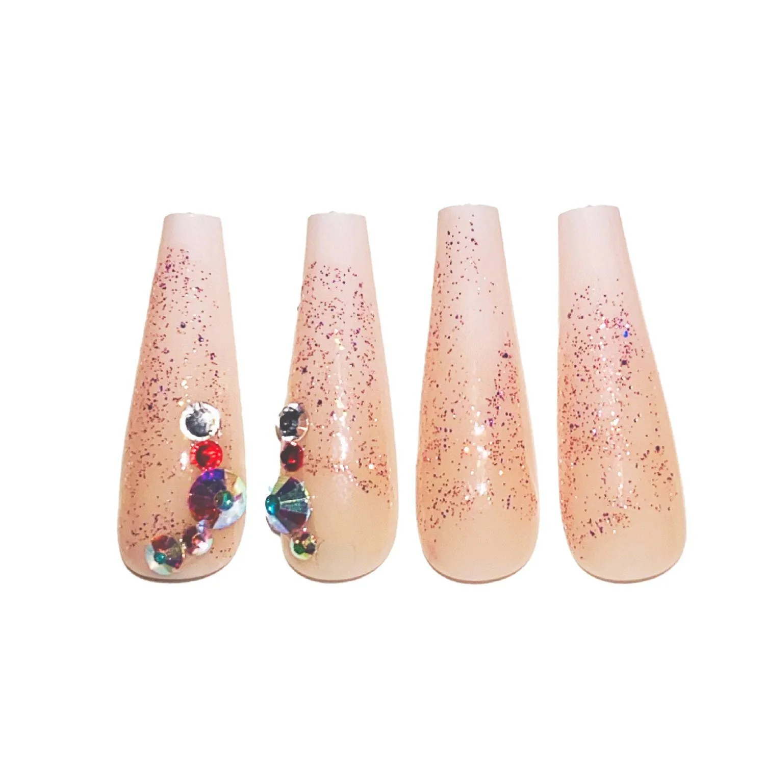 Coffin Nude Glitter