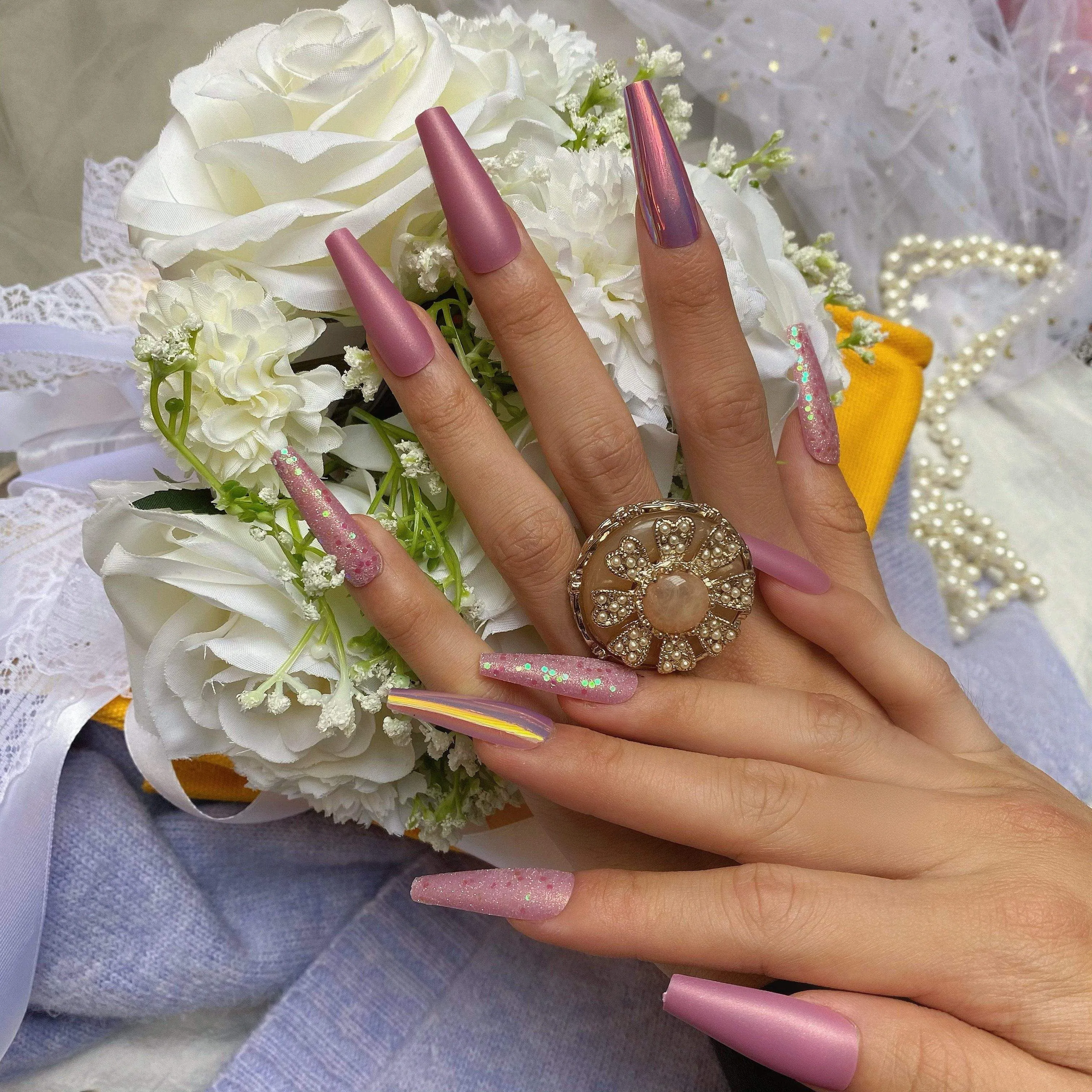 Coffin Pink Little Mermaid