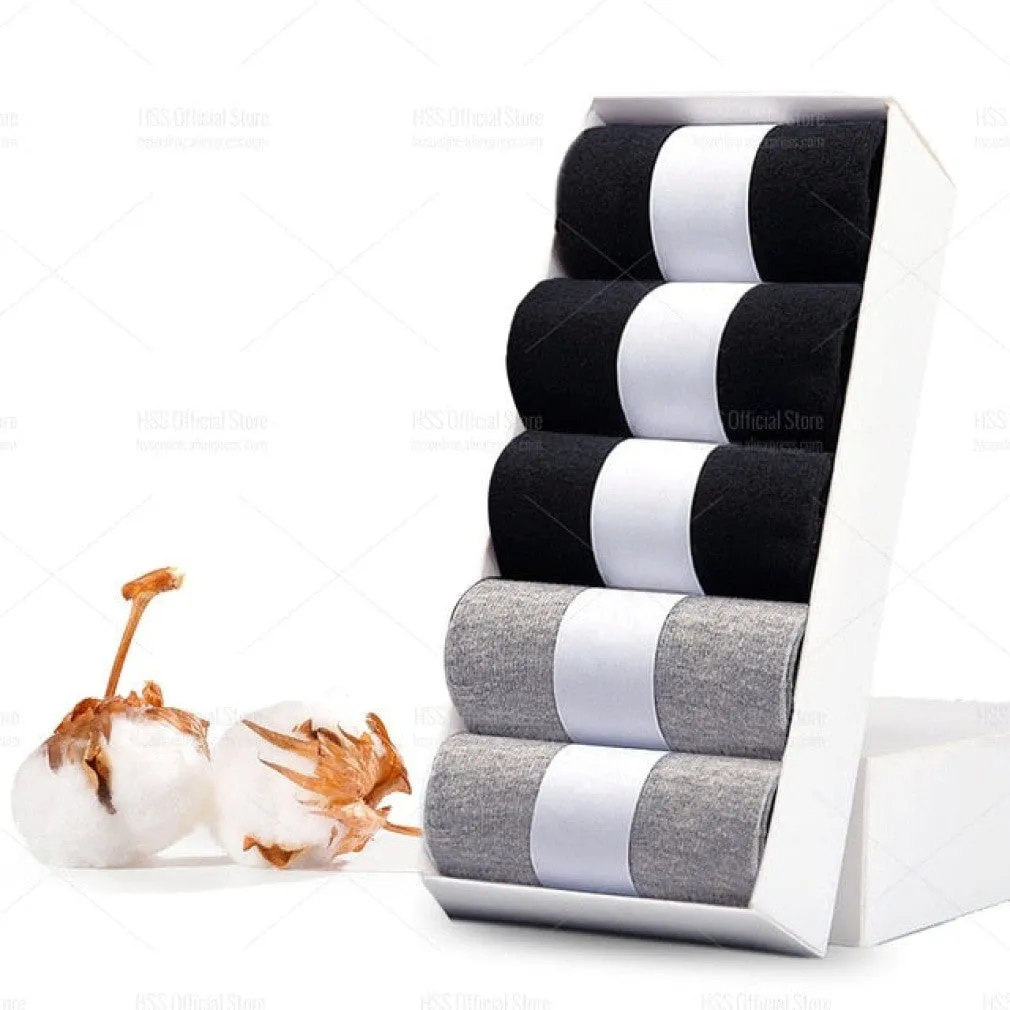 ContiNent 33 Men Cotton Socks New Style Black Business Men Socks Soft Breathable Summer Winter for Male Socks Plus Size (6.5-14)