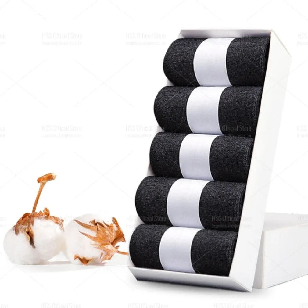 ContiNent 33 Men Cotton Socks New Style Black Business Men Socks Soft Breathable Summer Winter for Male Socks Plus Size (6.5-14)