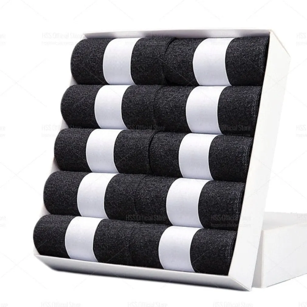 ContiNent 33 Men Cotton Socks New Style Black Business Men Socks Soft Breathable Summer Winter for Male Socks Plus Size (6.5-14)