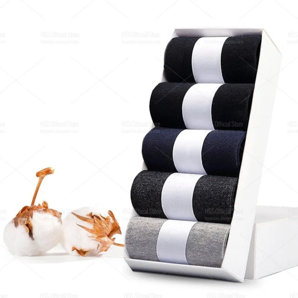 ContiNent 33 Men Cotton Socks New Style Black Business Men Socks Soft Breathable Summer Winter for Male Socks Plus Size (6.5-14)
