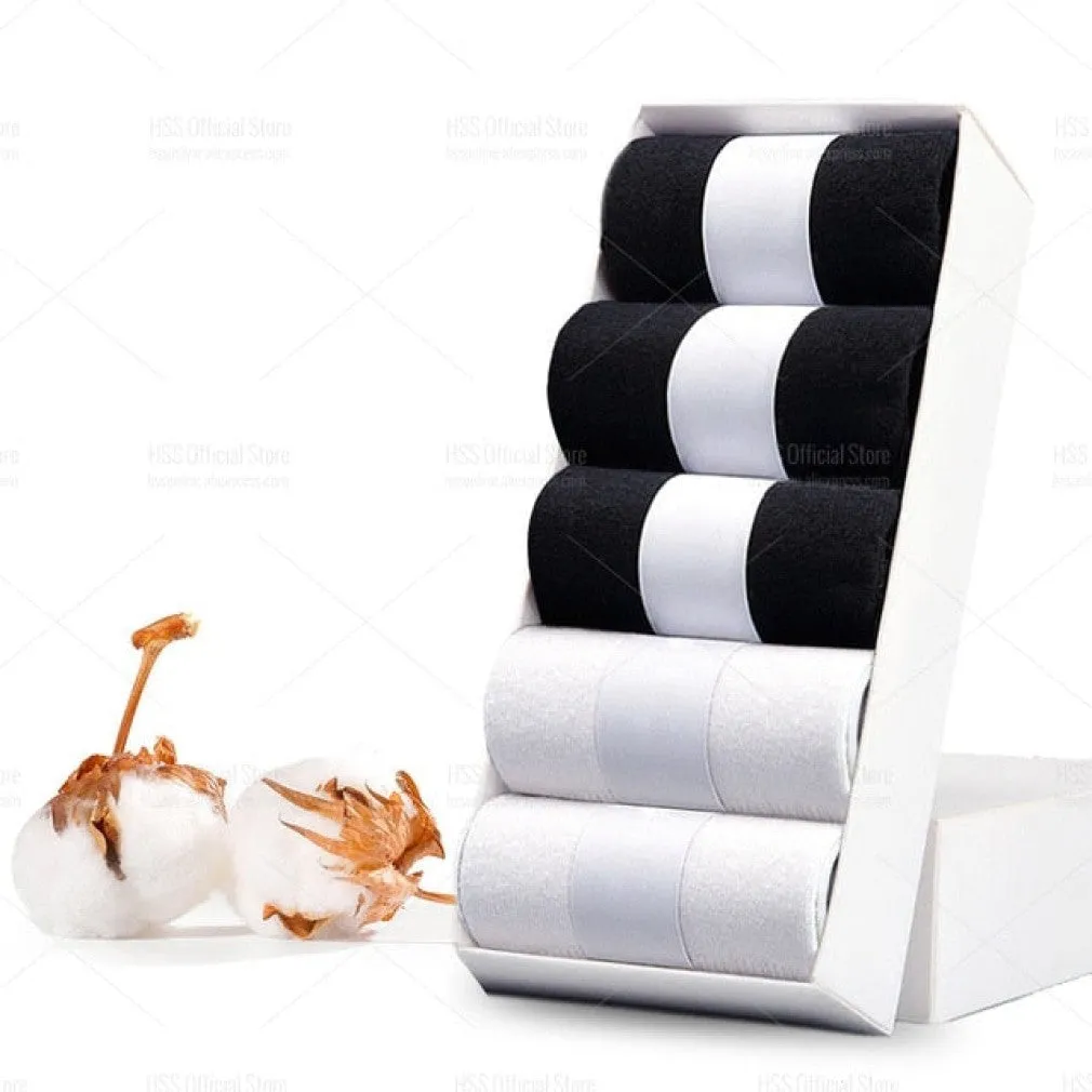 ContiNent 33 Men Cotton Socks New Style Black Business Men Socks Soft Breathable Summer Winter for Male Socks Plus Size (6.5-14)