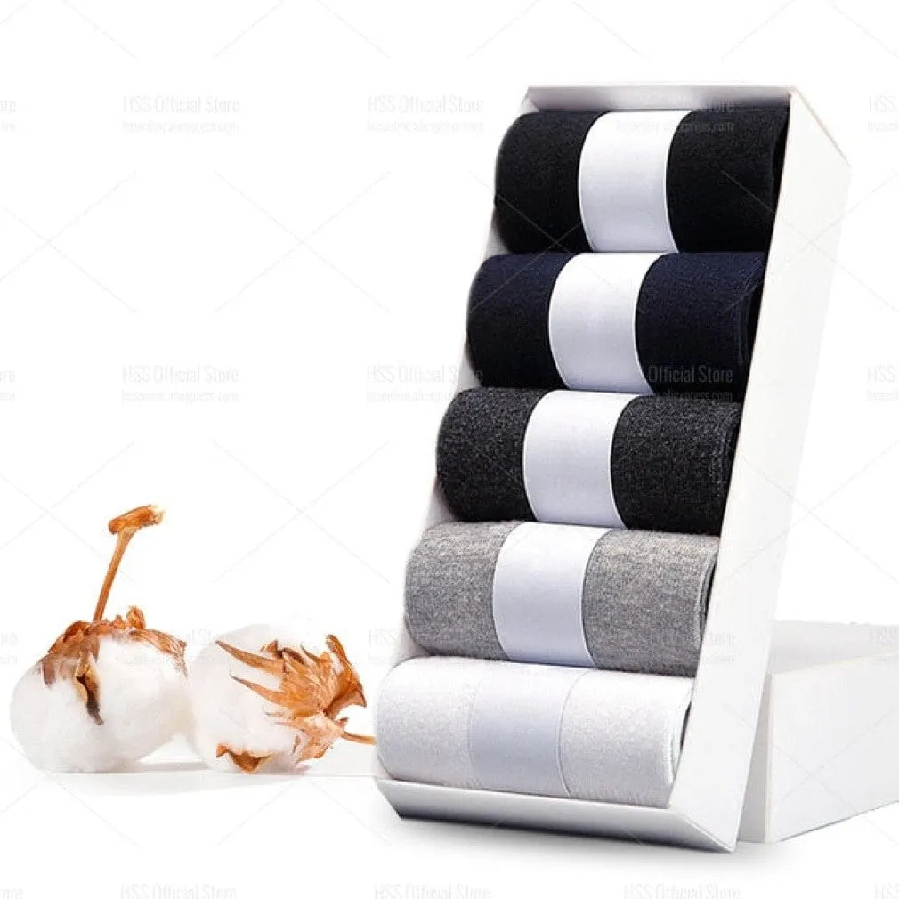 ContiNent 33 Men Cotton Socks New Style Black Business Men Socks Soft Breathable Summer Winter for Male Socks Plus Size (6.5-14)