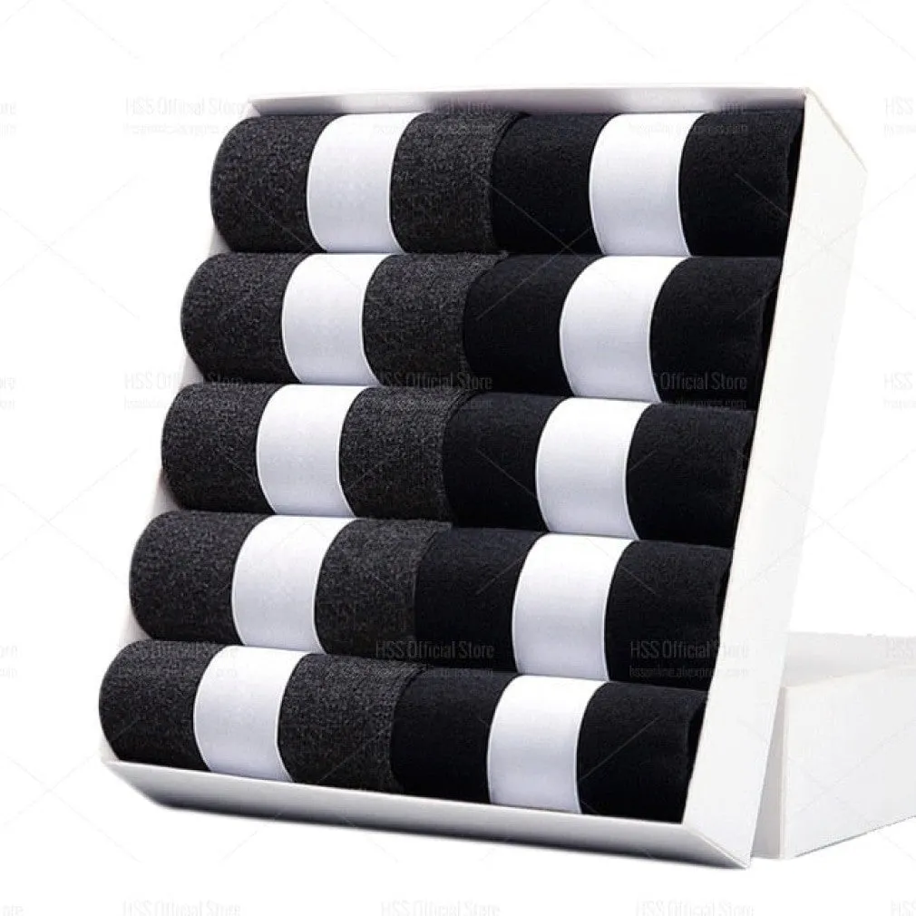 ContiNent 33 Men Cotton Socks New Style Black Business Men Socks Soft Breathable Summer Winter for Male Socks Plus Size (6.5-14)