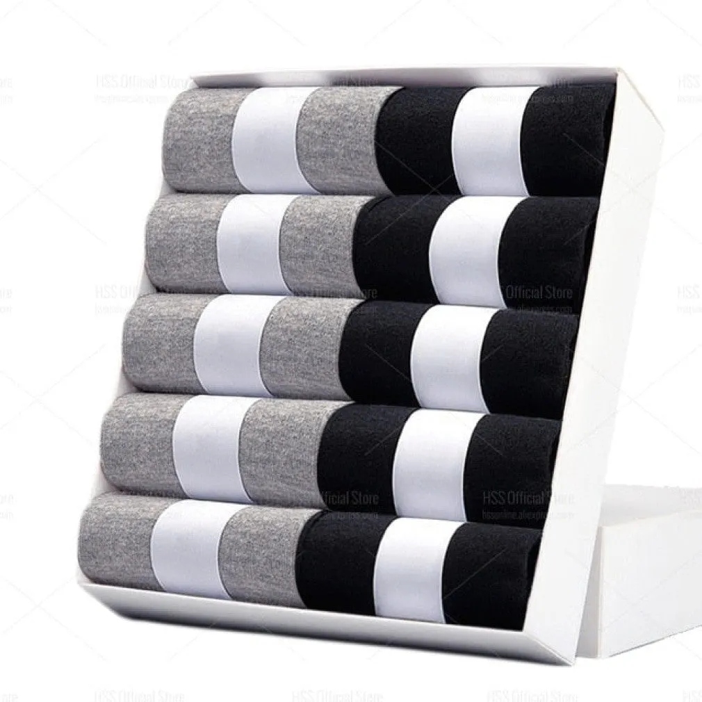 ContiNent 33 Men Cotton Socks New Style Black Business Men Socks Soft Breathable Summer Winter for Male Socks Plus Size (6.5-14)