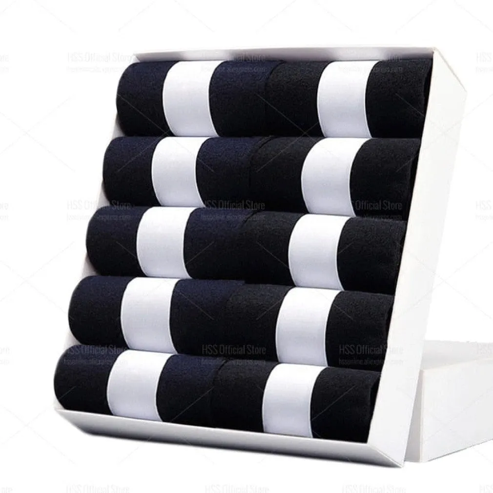 ContiNent 33 Men Cotton Socks New Style Black Business Men Socks Soft Breathable Summer Winter for Male Socks Plus Size (6.5-14)