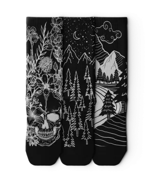 Contrast Crew Socks 3-Pack