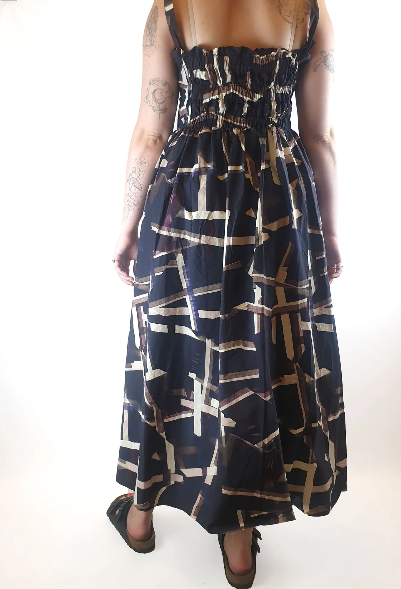 Cos unique print sleeveless maxi dress size 40 (best fits 12-14)