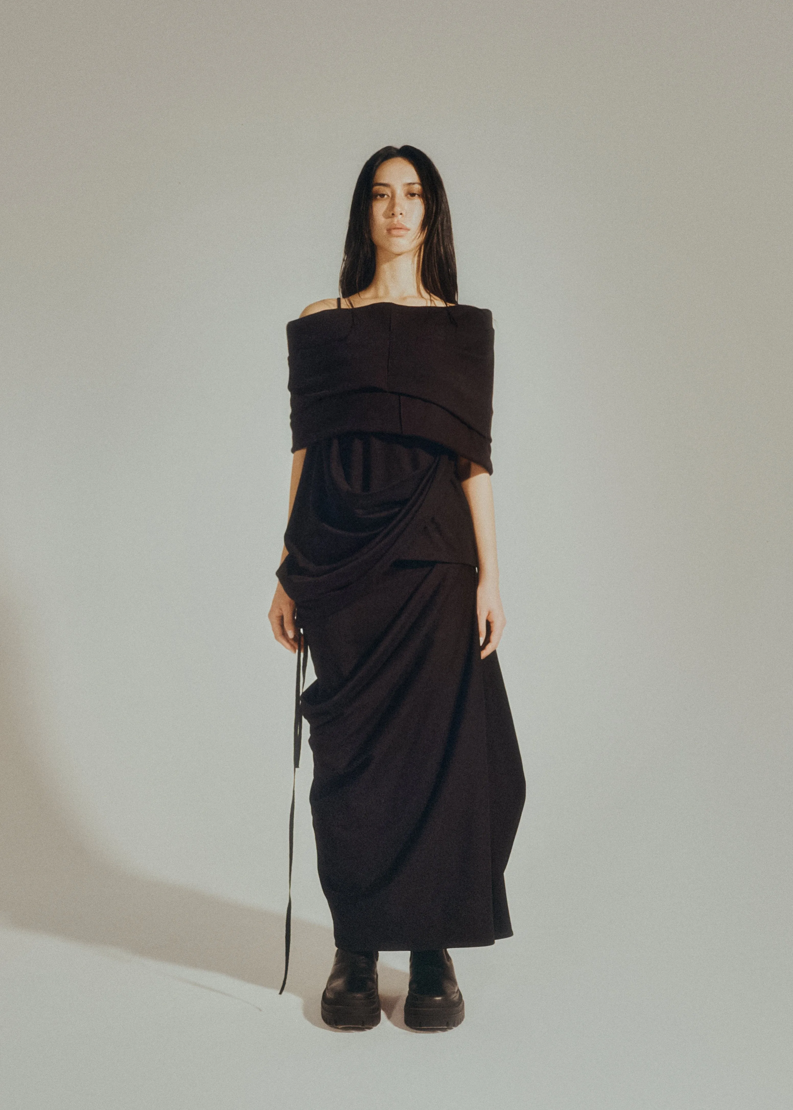 Cotton Asymmetric Skirt