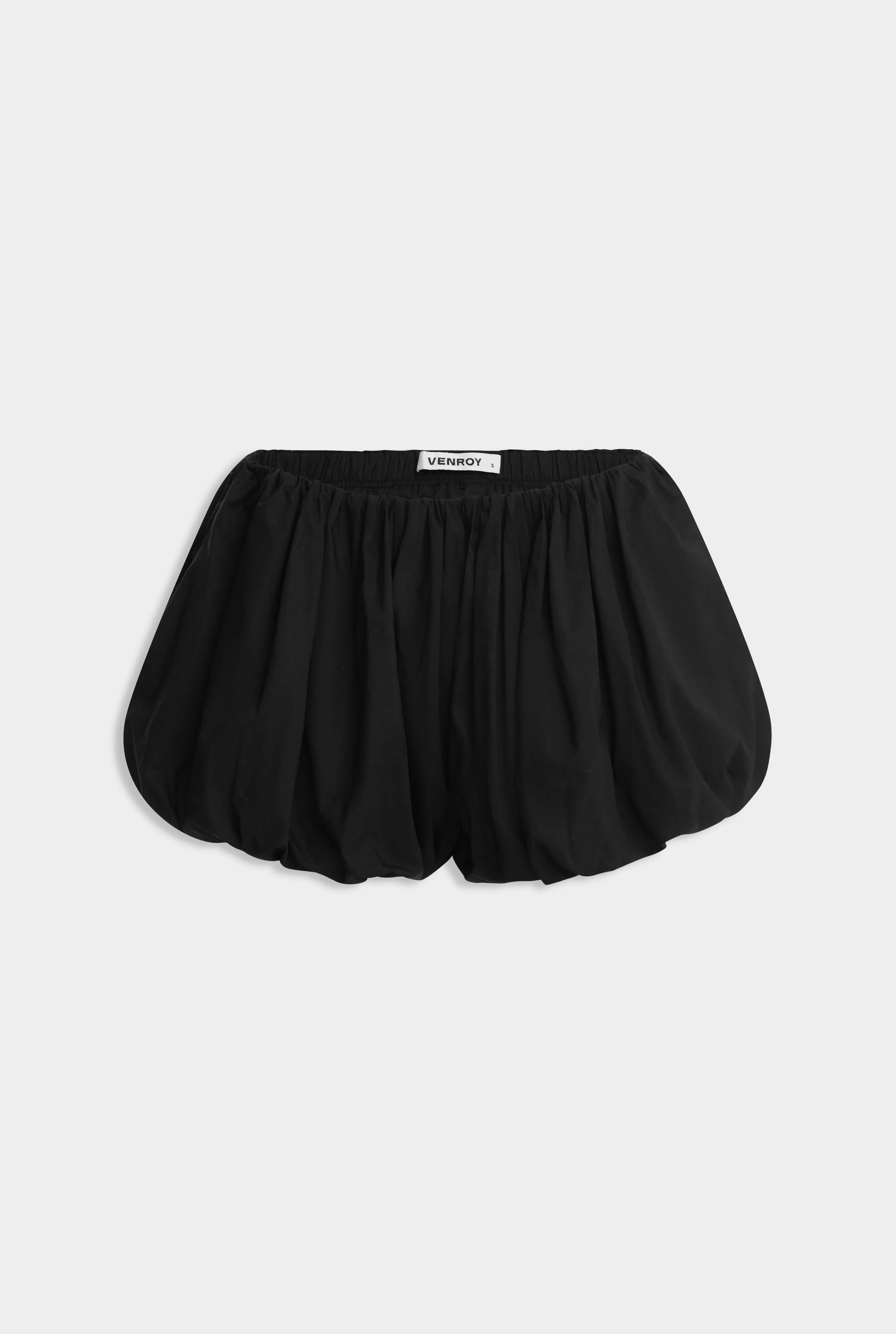 Cotton Bubble Shorts - Black