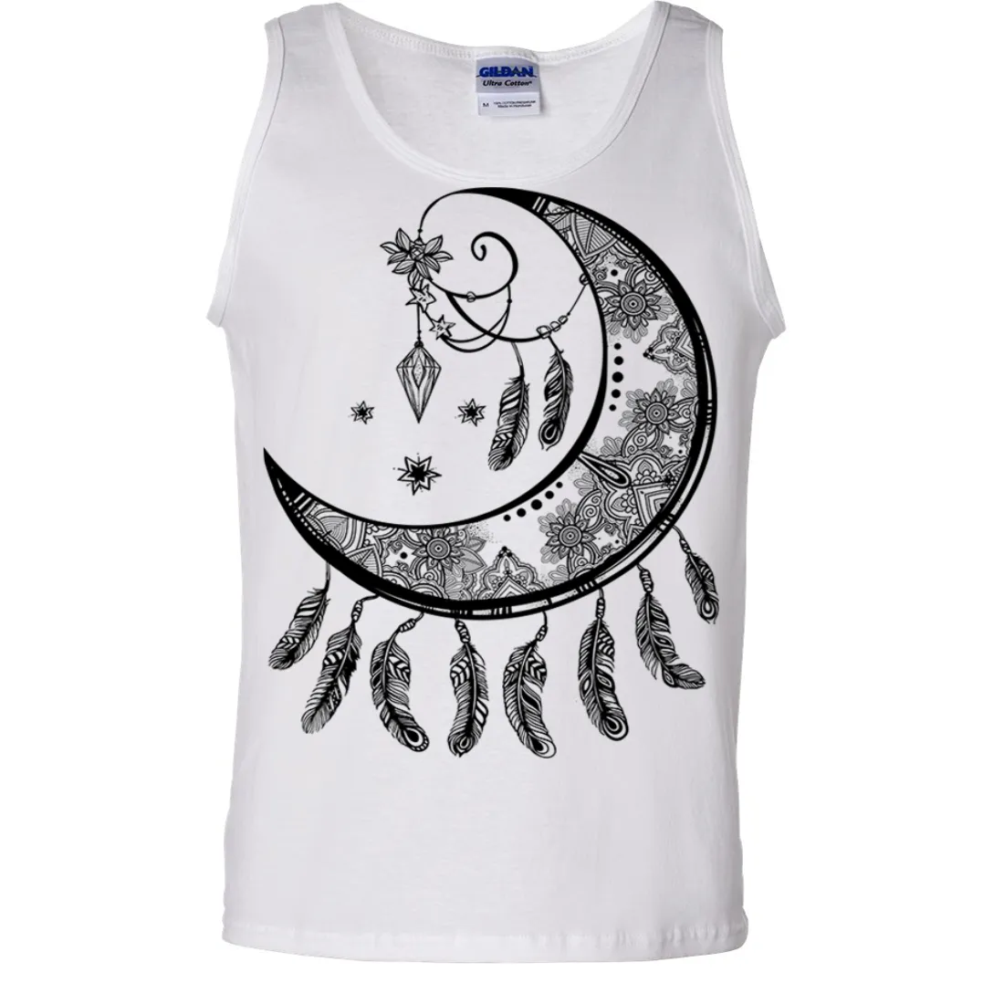 Crescent Moon Dreamcatcher Black Asst Colors Tank Top
