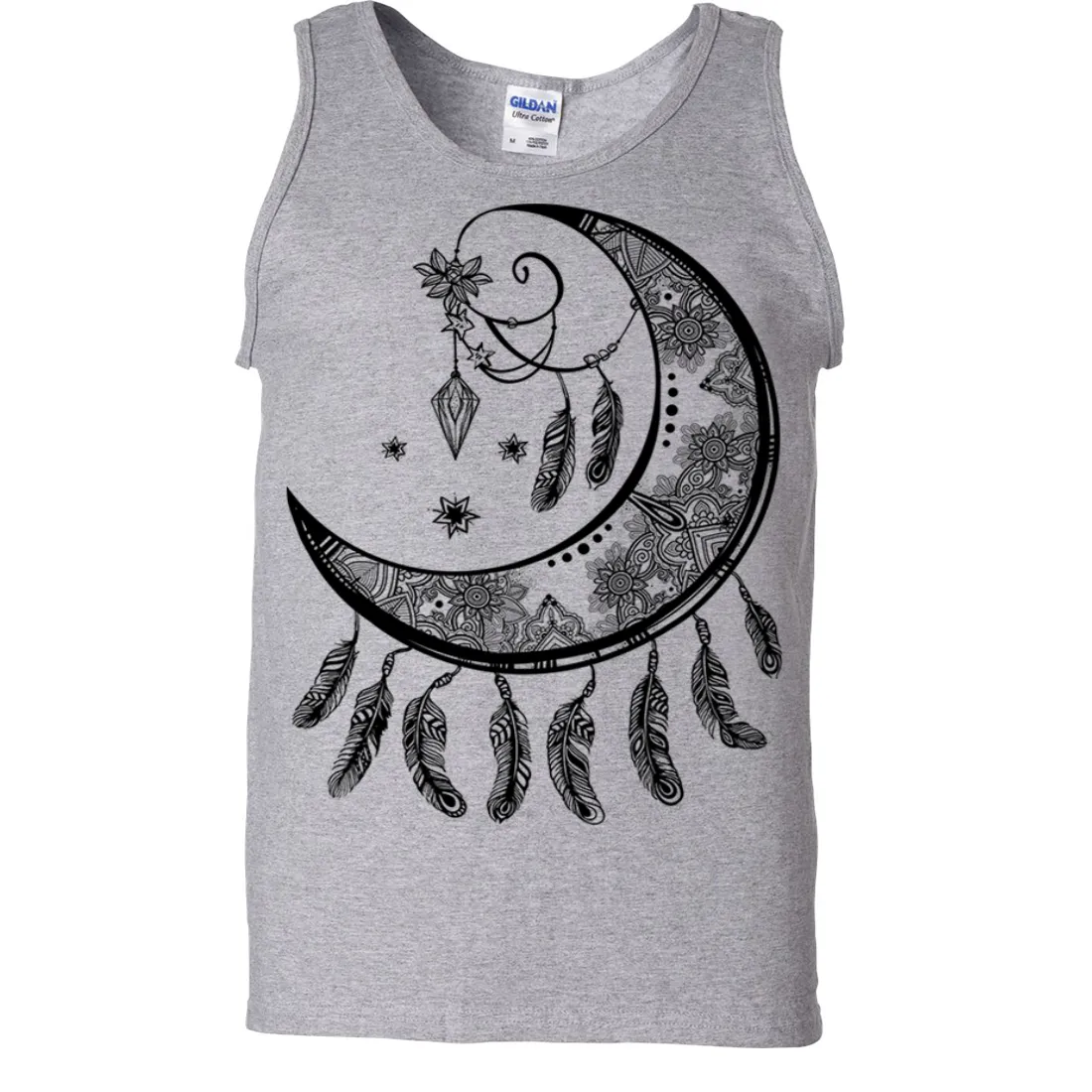 Crescent Moon Dreamcatcher Black Asst Colors Tank Top