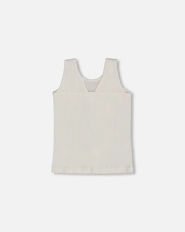 Crinkle Jersey Tank Top