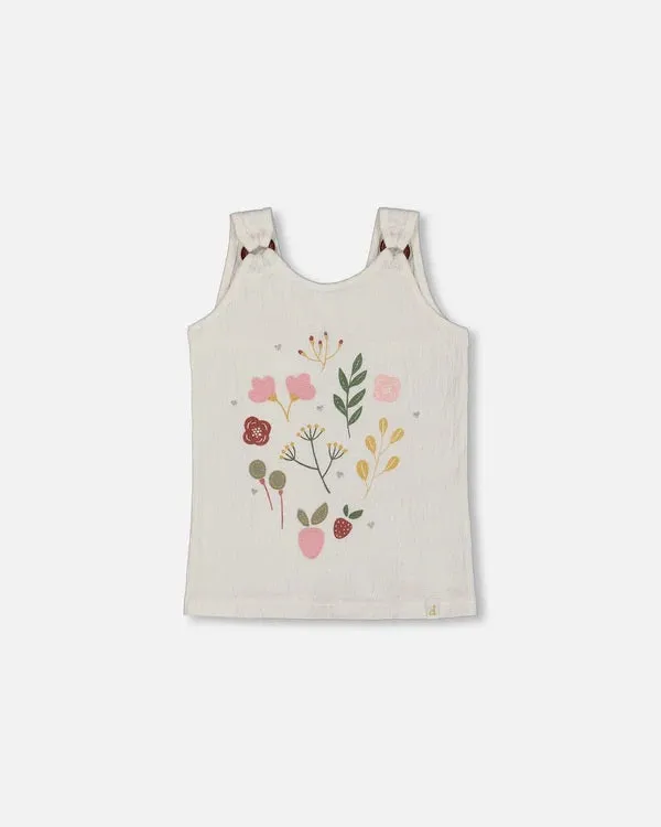 Crinkle Jersey Tank Top