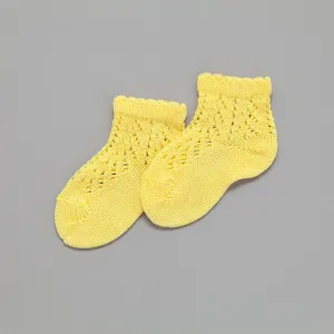 Crochet Ankle Socks, Dandelion