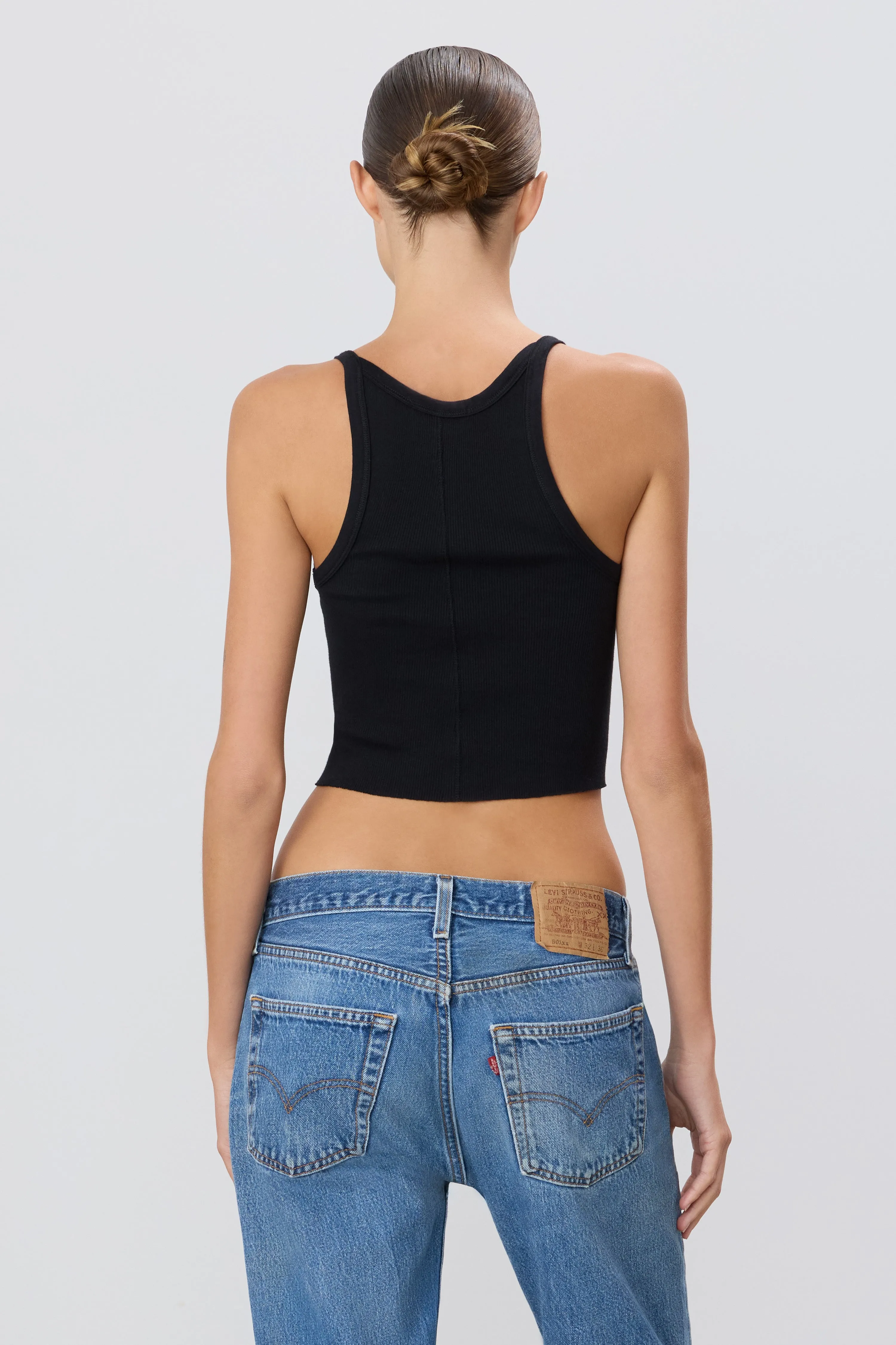 Cropped Rib Tank