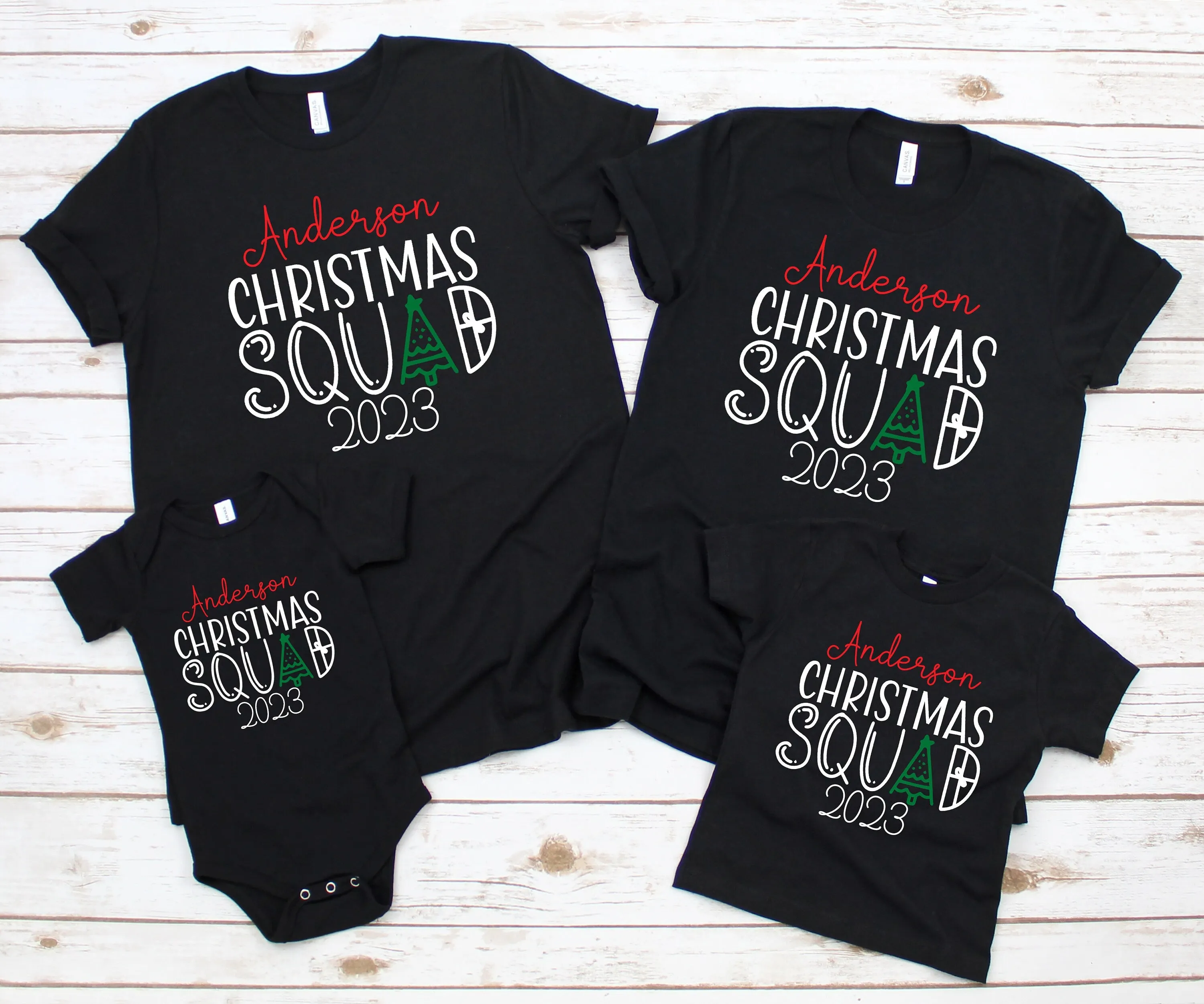Customizable Christmas Matching Family Squad Pajamas