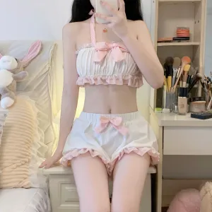 CUTE BOW PAJAMA SET UB98286